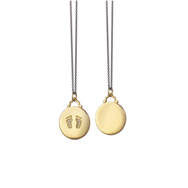 MONICA RICH KOSANN 18kt Yellow Gold Small "Baby" Charm with Diamonds