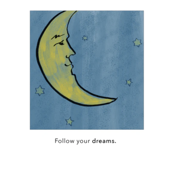 MONICA RICH KOSANN Sun, Moon and Stars Blue Topaz Crescent Moon Necklace in Sterling Silver with Blue Sapphires.