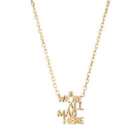MONICA RICH KOSANN "We're All Mad Here" 18K Yellow Gold Necklace with Diamond