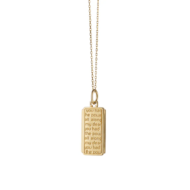 MONICA RICH KOSANN "Dorothy" 18K Gold Medallion Engraved with "you had the power all along my dear"