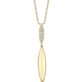 SHY CREATION INC 14kt Yellow Gold .15 Diamond Necklace