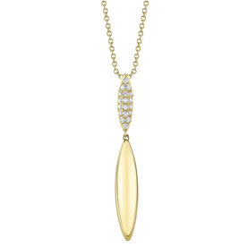 SHY CREATION INC 14kt Yellow Gold .15 Diamond Necklace