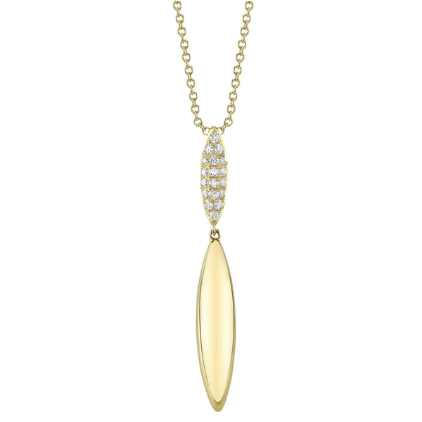 SHY CREATION INC 14kt Yellow Gold .15 Diamond Necklace