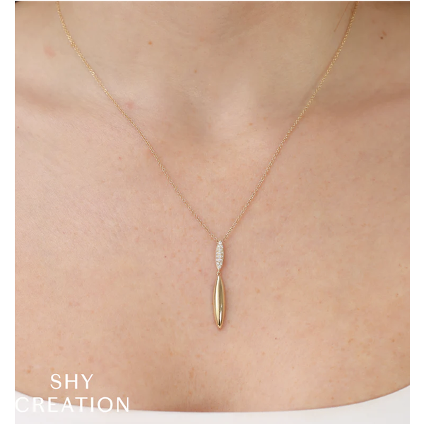 SHY CREATION INC 14kt Yellow Gold .15 Diamond Necklace