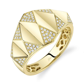SHY CREATION INC 14kt Yellow Gold .20 Diamond Ring