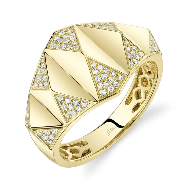 SHY CREATION INC 14kt Yellow Gold .20 Diamond Ring