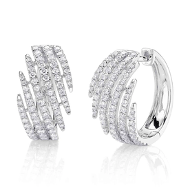 SHY CREATION INC 14kt White Gold 1.18 Diamond Earrings