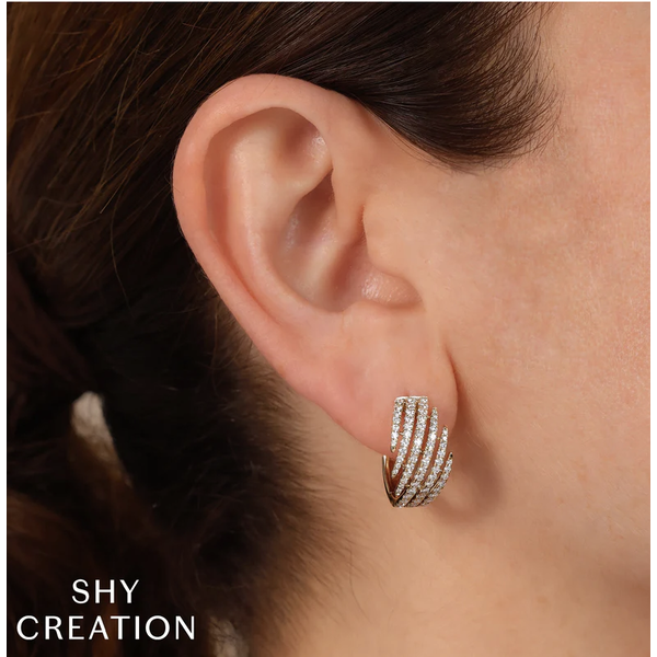 SHY CREATION INC 14kt White Gold 1.18 Diamond Earrings