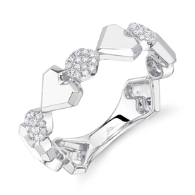 SHY CREATION INC 14kt White Gold .09 Diamond Ring
