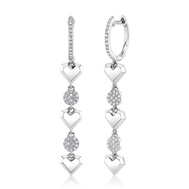 SHY CREATION INC 14kt White Gold .19 Diamond Earrings