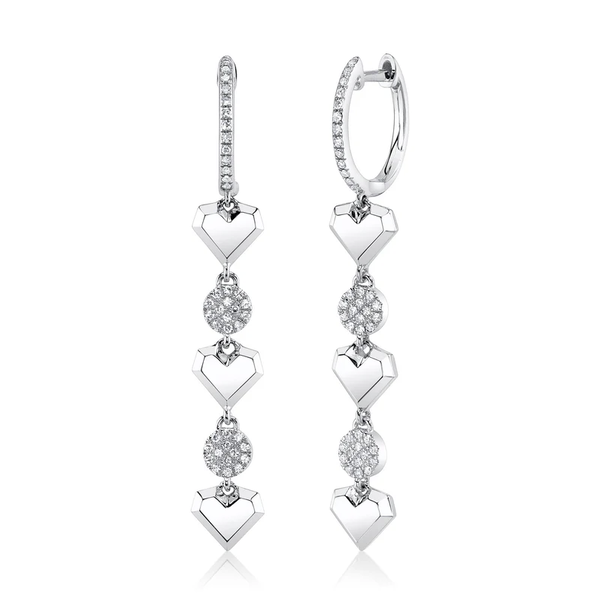 SHY CREATION INC 14kt White Gold .19 Diamond Earrings