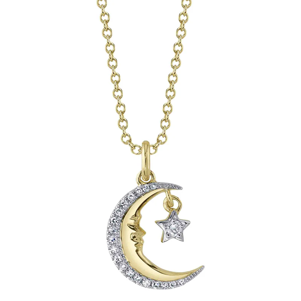 SHY CREATION INC 14kt Yellow Gold .18 Diamond Necklace