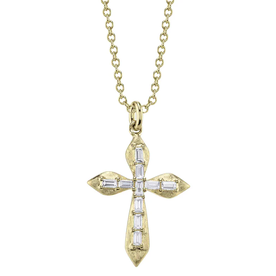 SHY CREATION INC 14kt Yellow Gold .18 Diamond Necklace