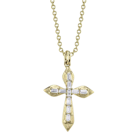 SHY CREATION INC 14kt Yellow Gold .18 Diamond Necklace