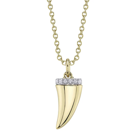SHY CREATION INC 14kt Yellow Gold .03 Diamond Necklace