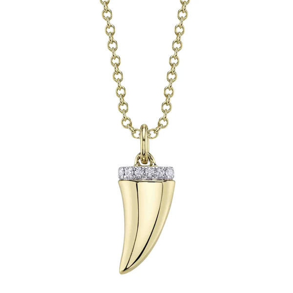 SHY CREATION INC 14kt Yellow Gold .03 Diamond Necklace