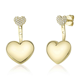 SHY CREATION INC 14kt Yellow Gold .14 Diamond Earrings
