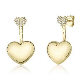 SHY CREATION INC 14kt Yellow Gold .14 Diamond Earrings