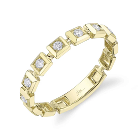 SHY CREATION INC 14kt Yellow Gold .16 Diamond Ring