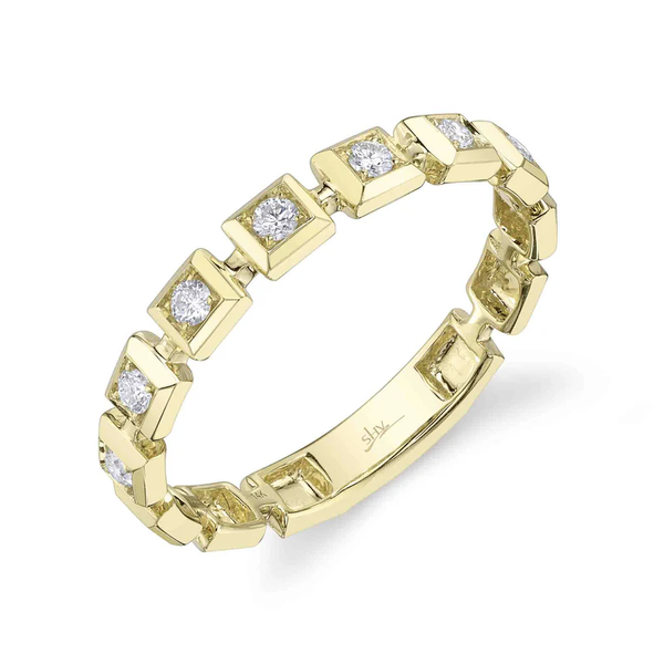 SHY CREATION INC 14kt Yellow Gold .16 Diamond Ring