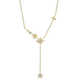 SHY CREATION INC 14kt Yellow Gold .07 Diamond Necklace