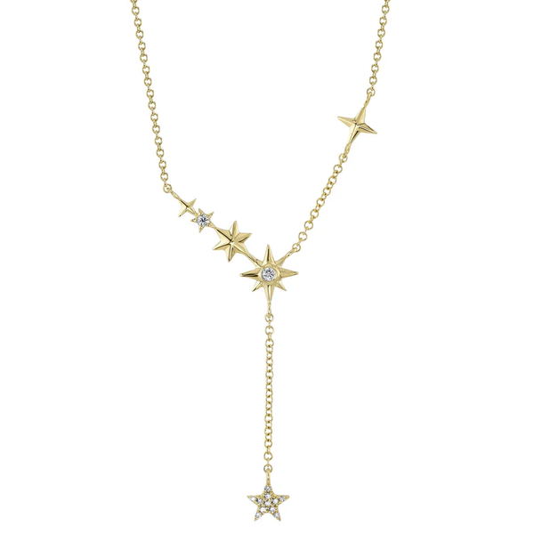 SHY CREATION INC 14kt Yellow Gold .07 Diamond Necklace