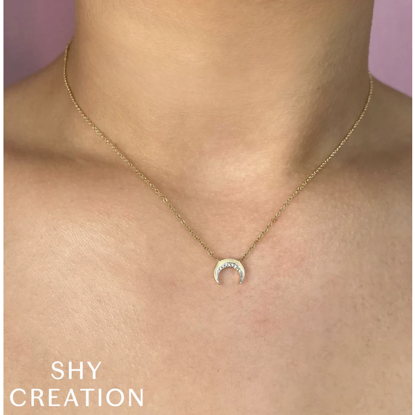 SHY CREATION INC 14kt Yellow Gold .02 Diamond Necklace