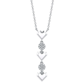 SHY CREATION INC 14kt White Gold .07 Diamond Necklace