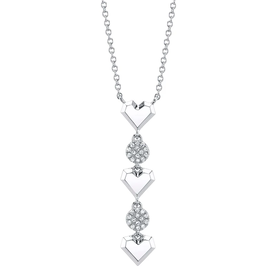 SHY CREATION INC 14kt White Gold .07 Diamond Necklace