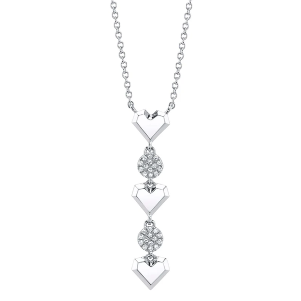 SHY CREATION INC 14kt White Gold .07 Diamond Necklace