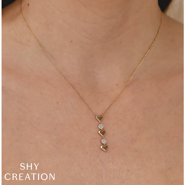 SHY CREATION INC 14kt White Gold .07 Diamond Necklace