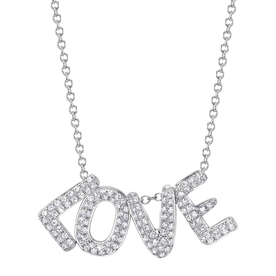 SHY CREATION INC 14kt White Gold .28 Diamond Necklace