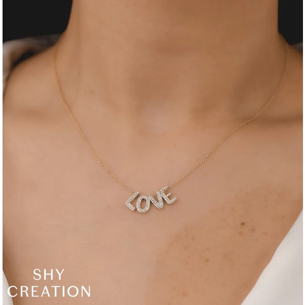 SHY CREATION INC 14kt White Gold .28 Diamond Necklace