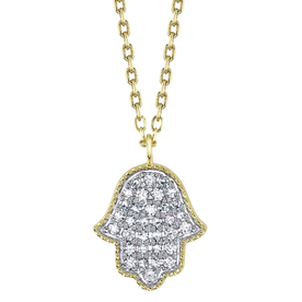 SHY CREATION INC 14kt Yellow Gold .13 Diamond Necklace