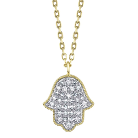 SHY CREATION INC 14kt Yellow Gold .13 Diamond Necklace