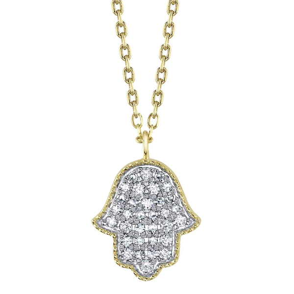SHY CREATION INC 14kt Yellow Gold .13 Diamond Necklace