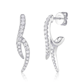 SHY CREATION INC 14kt White Gold .44 Diamond Earrings