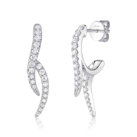 SHY CREATION INC 14kt White Gold .44 Diamond Earrings