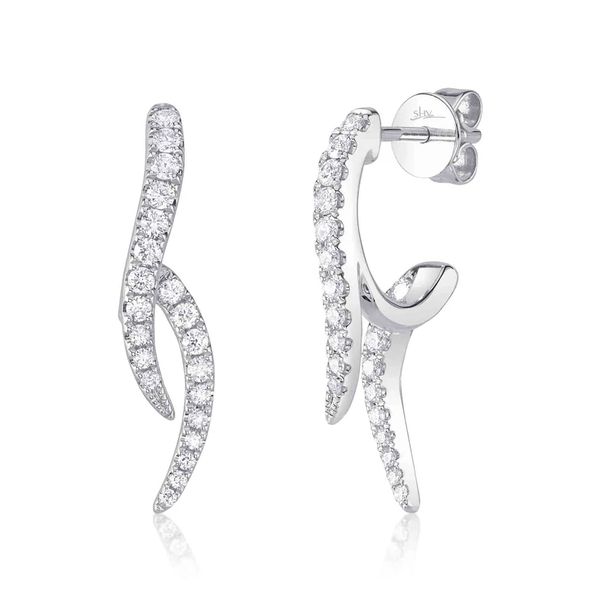 SHY CREATION INC 14kt White Gold .44 Diamond Earrings