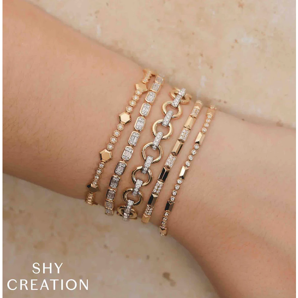 SHY CREATION INC 14kt Yellow Gold .49 Diamond Bracelet
