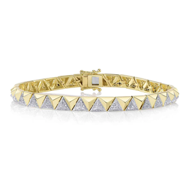 SHY CREATION INC 14kt Yellow Gold .86 Diamond Bracelet