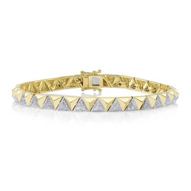 SHY CREATION INC 14kt Yellow Gold .86 Diamond Bracelet