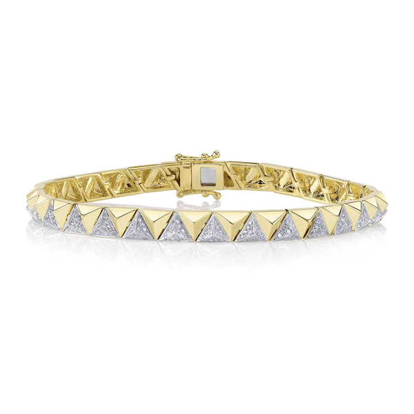 SHY CREATION INC 14kt Yellow Gold .86 Diamond Bracelet