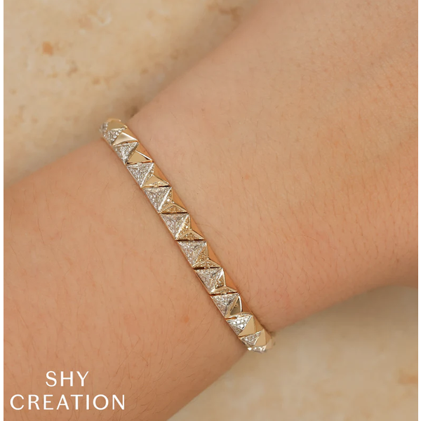 SHY CREATION INC 14kt Yellow Gold .86 Diamond Bracelet