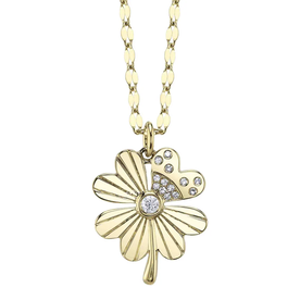 SHY CREATION INC 14kt Yellow Gold .07 Diamond Necklace