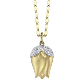 SHY CREATION INC 14kt Yellow Gold .15 Diamond Necklace