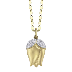 SHY CREATION INC 14kt Yellow Gold .15 Diamond Necklace
