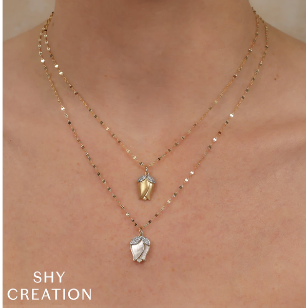 SHY CREATION INC 14kt Yellow Gold .15 Diamond Necklace