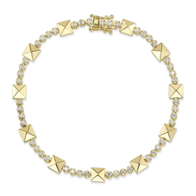 SHY CREATION INC 14kt Yellow Gold .57 Diamond Bracelet