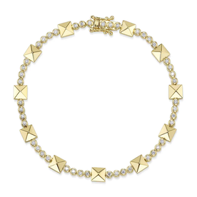 SHY CREATION INC 14kt Yellow Gold .57 Diamond Bracelet